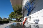Typewriter Eraser, Scale X (1999) by Claes Oldenburg and Coosje Van Bruggen, installed at the Norton Museum of Art, West Palm Beach.