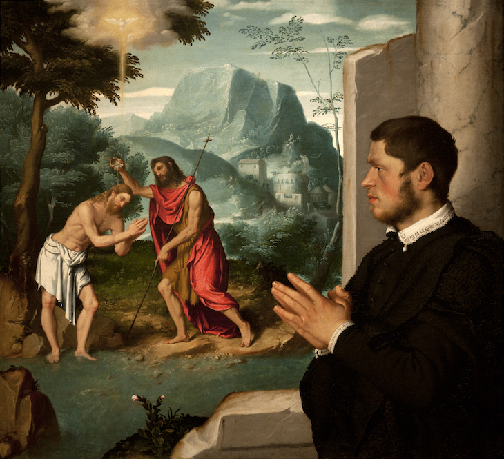 Gentleman in Contemplation of the Baptism of Christ, Moroni