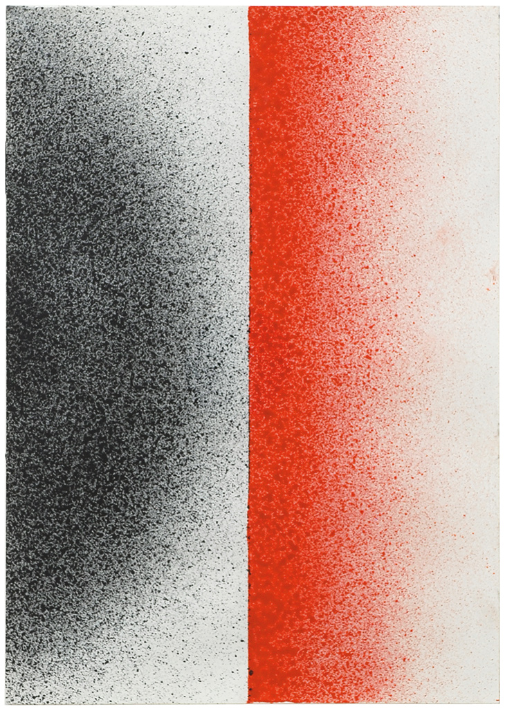 Spritzbild (1964–65), Charlotte Posenenske.