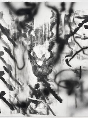 Monotype #19 (2018), Julie Mehretu.