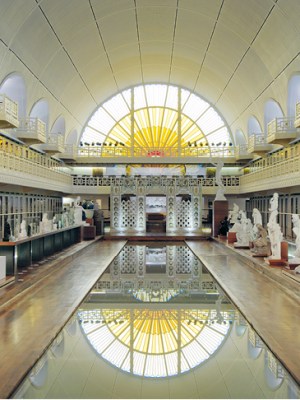 The central space of La Piscine - musée d'art et d'industrie André Diligent, Roubaix, housed in the pool complex designed by Albert Baert and completed in 1932.