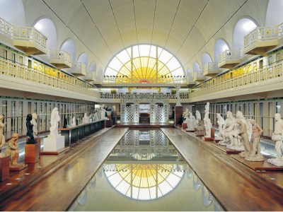 The central space of La Piscine - musée d'art et d'industrie André Diligent, Roubaix, housed in the pool complex designed by Albert Baert and completed in 1932.