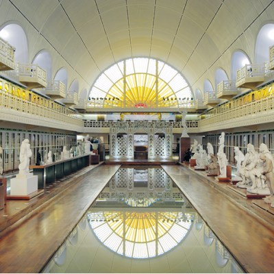 The central space of La Piscine - musée d'art et d'industrie André Diligent, Roubaix, housed in the pool complex designed by Albert Baert and completed in 1932.