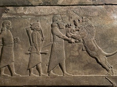 The Royal Lion Hunt (detail), 645–640 BC, from the North Palace, Nineveh, Iraq. British Museum, London, Photo: © The Trustees of the British Museum