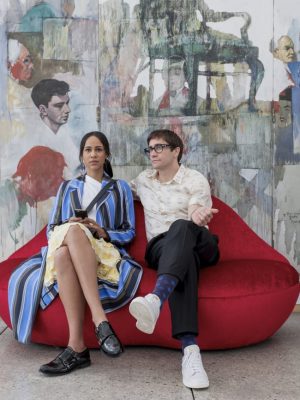 Zawe Ashton and Jake Gyllenhaal in Velvet Buzzsaw.