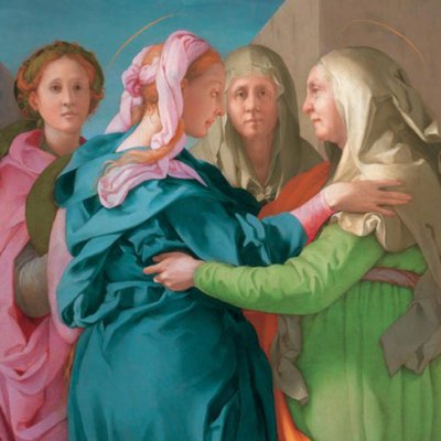 Visitation (c. 1520), Jacopo Carucci, known as Pontormo. Parish of San Michele Arcangelo in Carmignano.