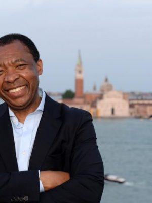 Okwui Enwezor in Venice in 2015.