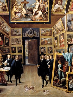 The Archduke Leopold William in his Picture Gallery in Brussels (detail; 1647–51), David Teniers the Younger. Museo Nacional del Prado, Madrid