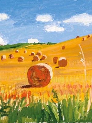Kilham to Langtoft II, 27 July 2005 (2005), David Hockney.