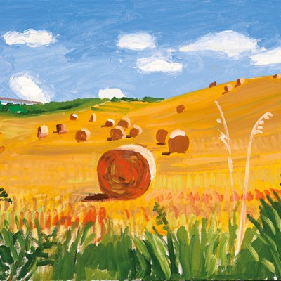 Kilham to Langtoft II, 27 July 2005 (2005), David Hockney.