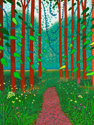 The Arrival of Spring in Woldgate, East Yorkshire in 2011 (twenty eleven) (2011), David Hockney.