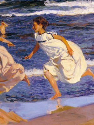Running Along the Beach, Valencia (1908), Joaquín Sorolla. Museo de Bellas Artes de Asturias, Oviedo.