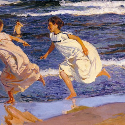 Running Along the Beach, Valencia (1908), Joaquín Sorolla. Museo de Bellas Artes de Asturias, Oviedo.