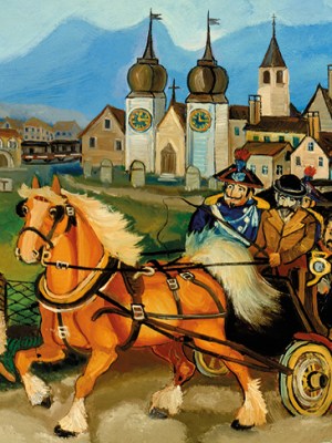 Stagecoach with horses (c. 1959-60), Antonio Ligabue.