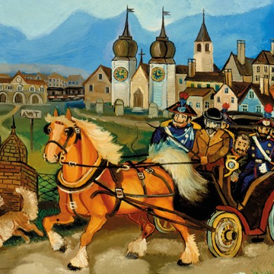 Stagecoach with horses (c. 1959-60), Antonio Ligabue.