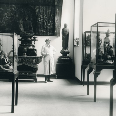 Adolf Fischer at the Museum of East Asian Art, Cologne, c. 1913.