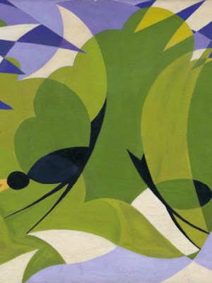 Merli Futuristi (Futuristic Blackbirds) (detail; c.1924), Giacomo Balla