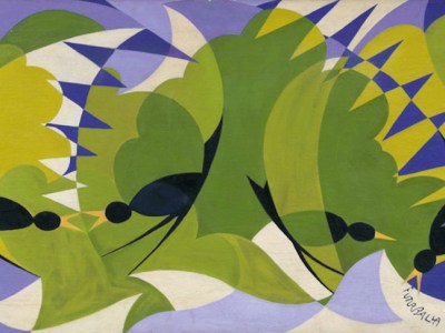 Merli Futuristi (Futuristic Blackbirds) (detail; c.1924), Giacomo Balla