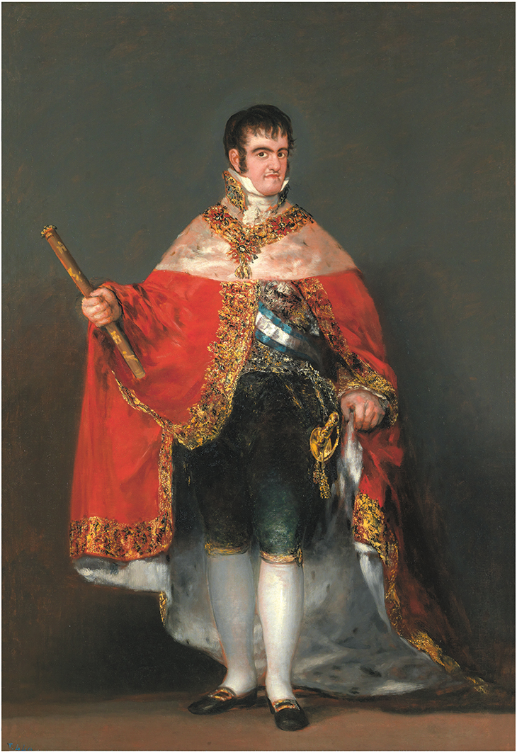 Ferdinand VII in Court Dress (1814–15), Francisco de Goya. Museo Nacional del Prado, Madrid