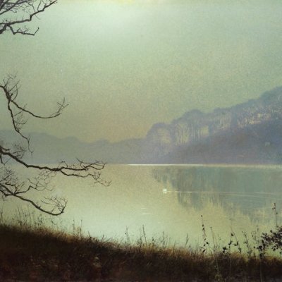 At the Lakeside, Moonlight, Grimshaw