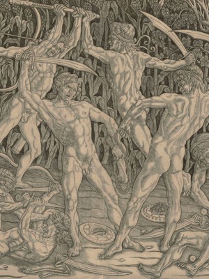 Battle of the Nudes (1470s), Antonio Pollaiuolo. The Albertina Museum, Vienna