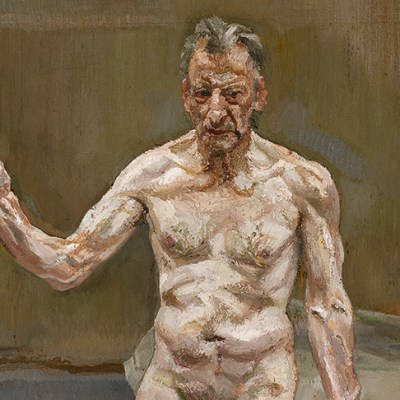 Painter Working, Reflection (1993), Lucian Freud.