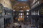 Inside the Hagia Sophia Museum in Istanbul.