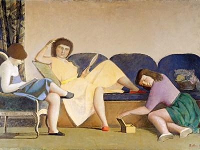 The Three Sisters (1955), Balthus. Colección Patricia Phelps de Cisneros.