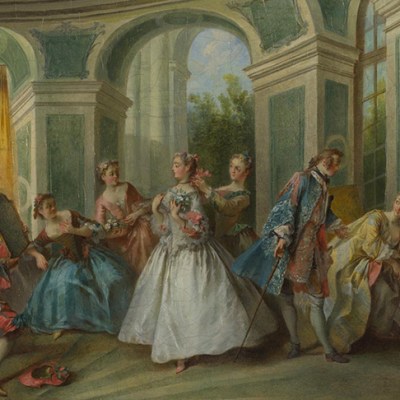 The Four Ages of Man: Youth (detail; by 1735), Nicolas Lancret. National Gallery, London