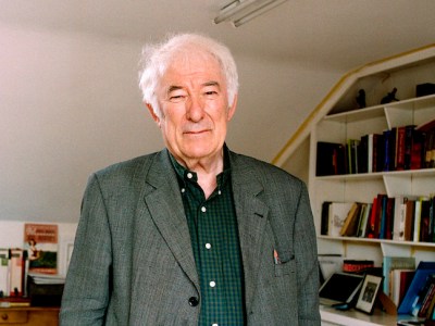 Seamus Heaney (1939–2013) at home in Dublin