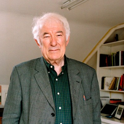 Seamus Heaney (1939–2013) at home in Dublin