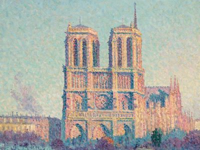Le Quai Saint Michel et Notre-Dame de Paris (detail; 1901), Maximilien Luce. Musée d'Orsay, Paris.