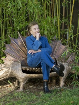 The late sculptor Claude Lalanne, phtoographed in 2015 (photo: Luc Castel).