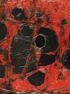 Rosso Plastica M3 (1961), Alberto Burri. © Fondazione Palazzo Albizzini Collezione Burri, Città di Castello