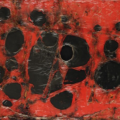 Rosso Plastica M3 (1961), Alberto Burri. © Fondazione Palazzo Albizzini Collezione Burri, Città di Castello