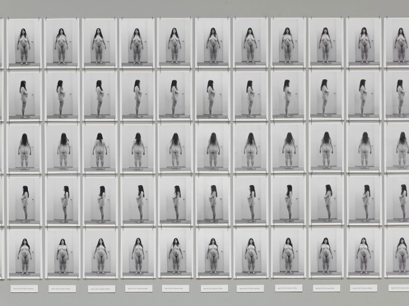 CARVING: 45 Years Later (detail; 2017), Eleanor Antin. Installation view of ‘Eleanor Antin: Time’s Arrow’, Los Angeles County Museum of Art, 2019.