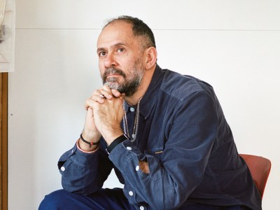 Enrico David (b. 1966), photographed in his studio in Hackney, London, in January 2019.