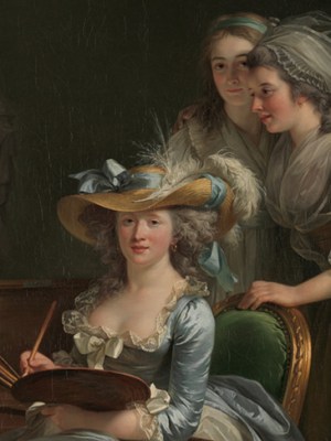 Self-Portrait with Two Pupils, 1785, Adélaïde Labille-Guiard, Metropolitan Museum of Art