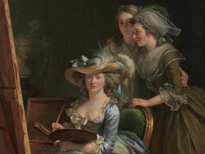 Self-Portrait with Two Pupils, 1785, Adélaïde Labille-Guiard, Metropolitan Museum of Art