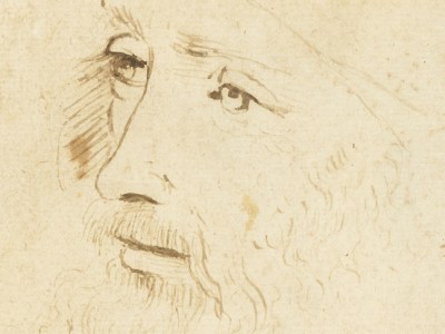Detail of a sketch of Leonardo da Vinci (c. 1517–18), by an assistant of Leonardo, Royal Collection Trust/© Her Majesty Queen Elizabeth II 2019