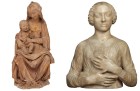 Left: Madonna with the Laughing Child (c. 1472), attrib. Leonardo da Vinci. Photo: © Victorian and Albert Museum, London. Right: Bust of a Lady (Lady with Flowers) (c. 1475), Andrea del Verrocchio. Museo Nazionale del Bargello, Florence. Photo: Giovanni Martellucci