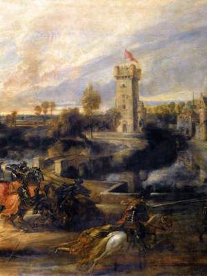 Tournament in Front of Castle Steen (1635–37), Peter Paul Rubens.