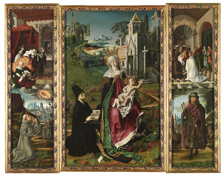 Triptych of the Virgin of Montserrat (c. 1483–84), Bartolomé Bermejo.