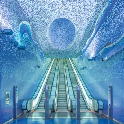 Toledo metro station in Naples, designed by Oscar Tusquets Blanca.