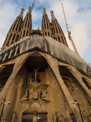 The Sagrada Família entering its final construction phase in 2015, photo: Getty Images