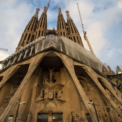 The Sagrada Família entering its final construction phase in 2015, photo: Getty Images