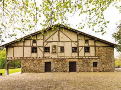 The 16th-century Zabalaga farmhouse of Chillida Leku, Hernani.