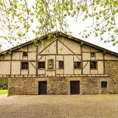 The 16th-century Zabalaga farmhouse of Chillida Leku, Hernani.
