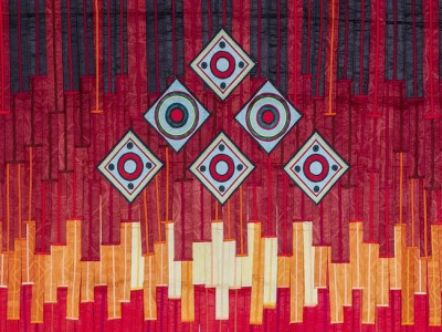 Tuareg Rug (detail; 2018), Abdoulaye Konaté.