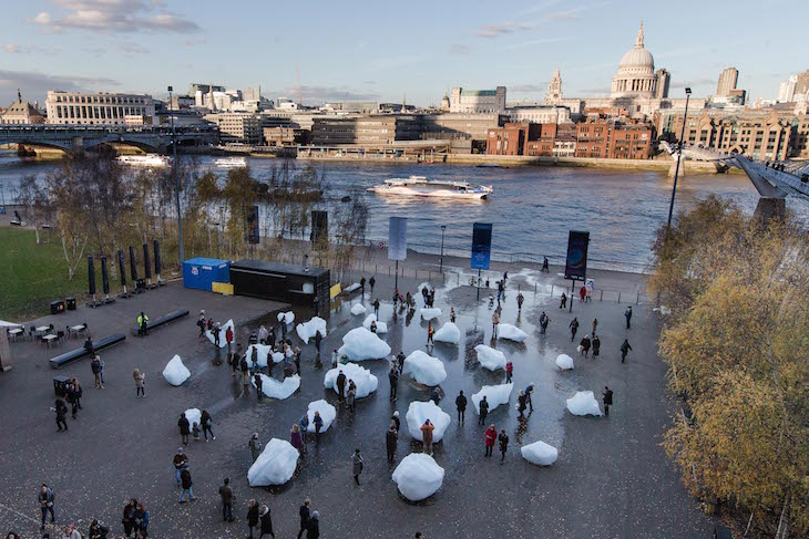 Ice Watch (2018), Olafur Eliasson and Minik Rosing.